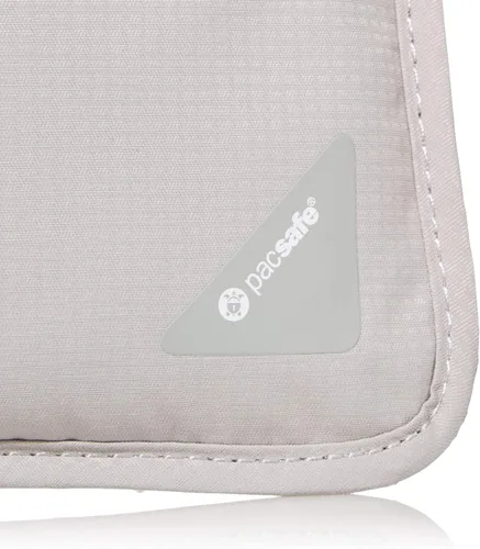 Vista 6 de Pacsafe Coversafe X75 - Funda antirrobo para cuello con bloqueo RFID, Gris (Neutral Grey)), 10148