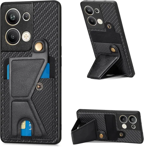 Vista 123 de Funda para Oppo K10x / OnePlus Nord CE 2 Lite 5G Funda para Realme 9 5G / 9 Pro / Q5 / V25 Funda de piel sintética con ranuras para tarjetas