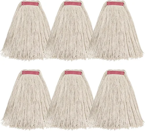 Vista 16 de Matthew Cleaning - Paquete de 3 trapeadores de algodón de 16 onzas, cuerda abierta de algodón, recambios de cuerda resistente, mezcla universal