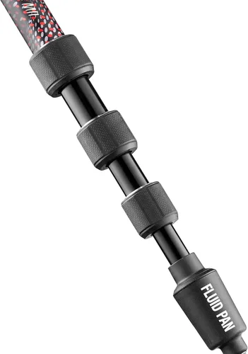 Vista 7 de Manfrotto Element MII Video Monopie de Aluminio Líquido, Delgado y Ligero, Carga hasta 16kg, Base Líquida Plegable, 4 Secciones, Bloqueos de Giro