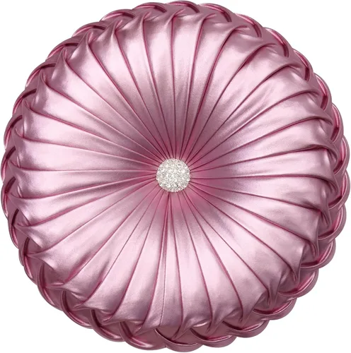 Vista 11 de EUCIOR Almohada redonda de cuero marrón, almohada circular, almohada redonda hecha a mano, almohadas decorativas de piel sintética suave