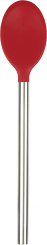 Tovolo Cuchara mezcladora con mango de acero inoxidable, resistente a los arañazos, antiadherente, seguro, utensilio de cocina para cocinar Cayena