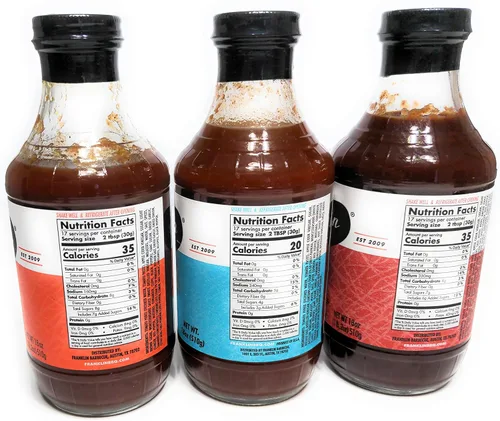 Vista 2 de Salsa de barbacoa Franklin botella de 12.5 onzas (paquete de 3)