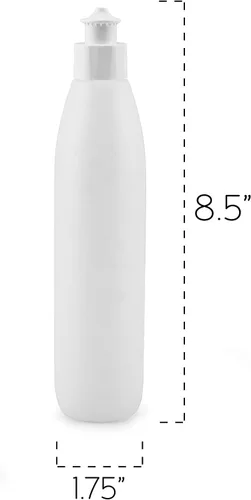 Vista 6 de Cornucopia - Botellas exprimibles de 8 onzas para jabón y salsas (paquete de 6), plástico HDPE sin BPA