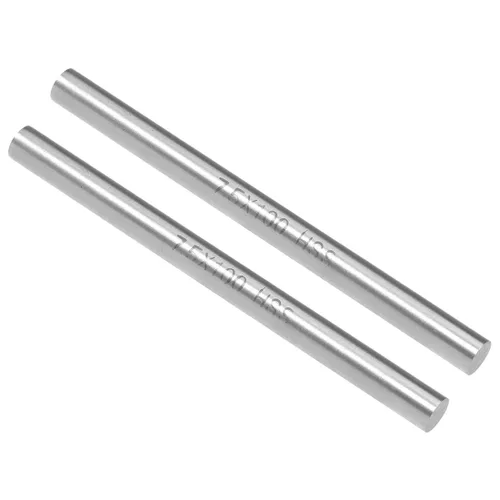 Vista 20 de uxcell 2 piezas varillas de metal redondas de acero, 2 mm x 200 mm de acero de alta velocidad (HSS) barra de torno herramienta, para eje engranaje