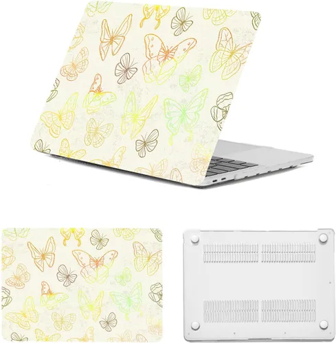 Vista 8 de Funda protectora para MacBook Air de 11 pulgadas 2015 2014 2013 2012 2011 2010 A1465 A1370, diseño de patrón de plástico, funda para laptop