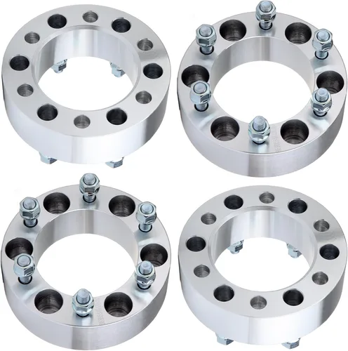 Vista 8 de ECCPP 4 espaciadores de rueda de 2 pulgadas y 6 lengüetas de 6 x 5.5 a 6 x 5.5 0.236 x 5.500 in 4.252 in para Nissan Frontier 1998-2004 Para Nissan