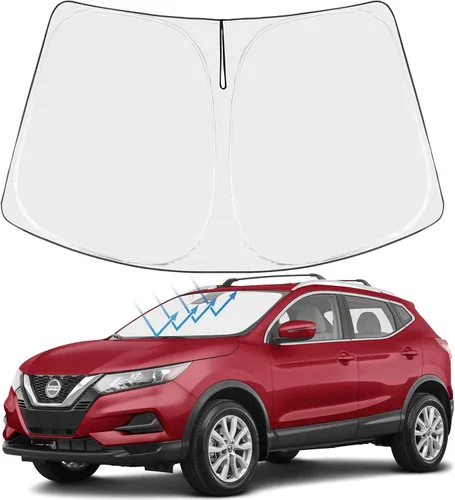 Vista 15 de Proadsy Parasol para parabrisas Rivian R1S 2022-2025 2026 de 4 capas plegable, protector de parasol frontal que bloquea los rayos UV, mantiene