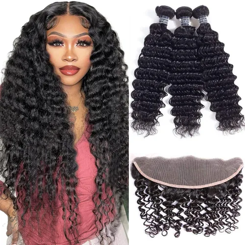Vista 24 de Amella Extensiones de cabello humano brasileño virgen rizado 8A, 14, 16, 16 pulgadas, 100% sin procesar, cabello humano virgen brasileño, rizado