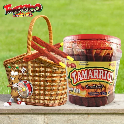 Vista 4 de Palitos dulces mexicanos Tamarrico de tarugos de tamarindo con chile, 50 unidades, 2.20 libras