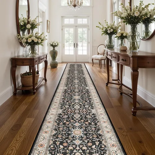 Vista 63 de Alfombra de pasillo lavable de 2 x 3 pies - Alfombra antideslizante resistente a las manchas, alfombras y tapetes de cocina duraderos