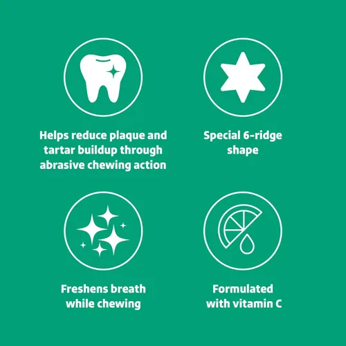 Vista 3 de Marca Amazon – Wonder Bound - Palitos dentales con sabor a carne de res para perros grandes (más de 30 libras), forma de 6 crestas para control