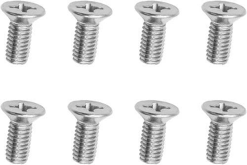 AUCELI 8 piezas de tornillos de rotor de disco de freno de acero inoxidable, 93600-06014-0H, kit de pernos de hardware de retención para delantero y