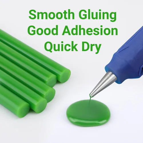 Vista 3 de ENPOINT Barras de pegamento caliente verde tamaño completo, paquete de 36 barras de cera de sellado para sellos de sellos, manualidades, proyectos