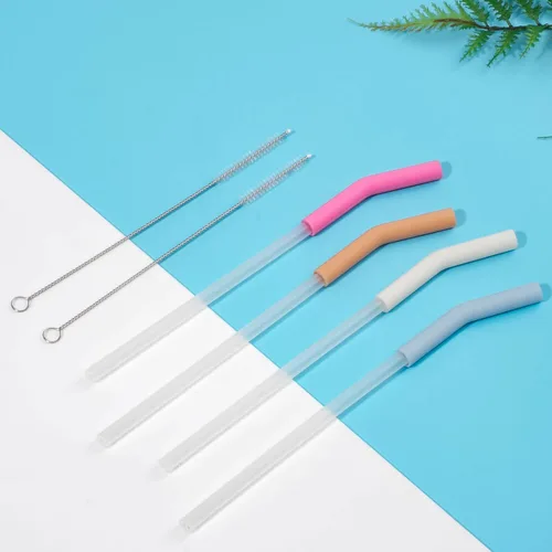 Vista 7 de GREANT 8 fundas de popote compatibles con vasos y vasos Stanley Adventure Quencher de 40 onzas – 0.4 pulgadas de silicona con puntas