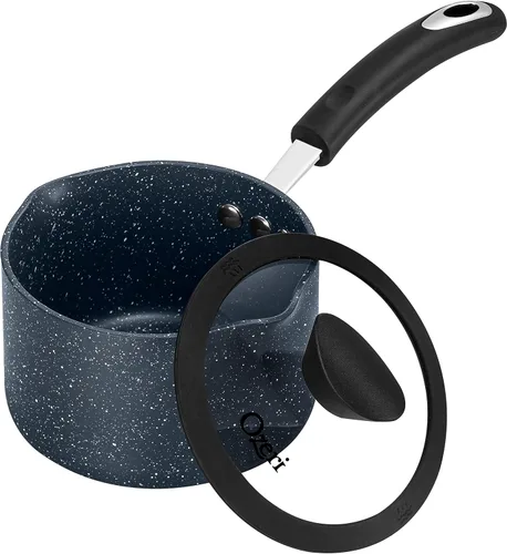 La Cacerola y Olla de Cocina Todo en Uno de Piedra de Ozeri - 100% Libre de APEO, GenX, PFBS, PFOS, PFOA, NMP y NEP, Revestimiento Fabricado en