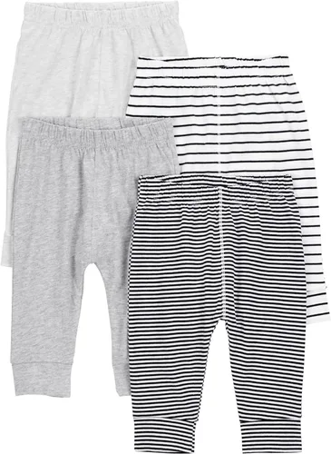 Simple Joys by Carter's - Pantalones de forro polar para bebé, paquete de 4