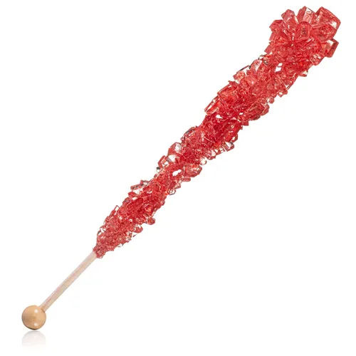 Vista 6 de Candy Envy - Palitos de azúcar Red Rock Candy - Sabor a fresa - 12 Indiv. envueltos