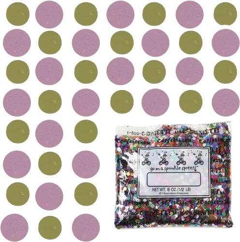 Vista 187 de Confetti Circle 1/4" Negro, Azul Marino Combo - 2 bolsas de media onza (1 oz) (8550/9971)