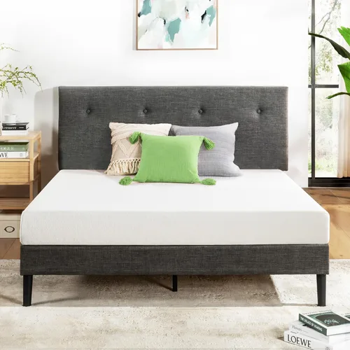 Vista 10 de Best Price - Colchón de 10 pulgadas de espuma viscoelástica de tamaño completo, cama en una caja, de gel refrescante con té verde, blanco