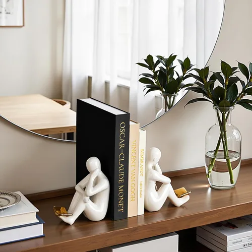 Vista 6 de JARLINK Libros Decorativos Estéticos, Juego de 3 Libros Falsos de Lino para Mesa de Café, Estantería o Decoración de Repisa, Elegantes Cajas