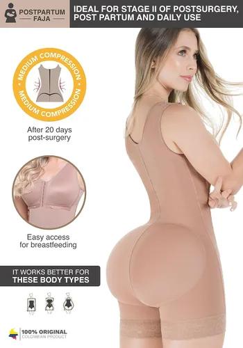 Vista 2 de Sonryse Fajas Colombianas Postparto Colombian Post-partum Shapewear for Women