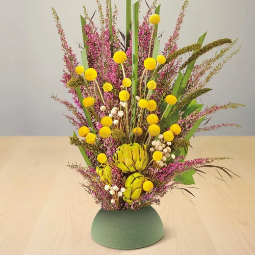 Vista 5 de FloraCraft Floral Desert DryFōM Media bola 3.8 pulgadas x 7.8 pulgadas verde