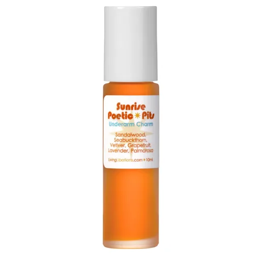 Living Libations - Desodorante orgánico Poetic Pits Roll-On | Natural, Wildcrafted, Vegan Clean Beauty (Sunrise, 0.33 fl oz | 0.33 fl oz | 0.3 fl oz)