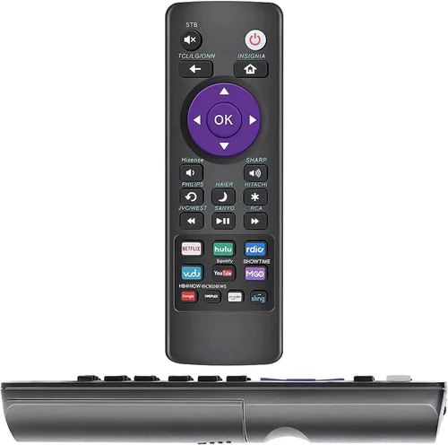 Vista 3 de Control remoto universal para cajas y televisores Roku - Compatible con TCL, Sanyo, LG, RCA, Philips, HITACHI, ONN, Insignia, Hisense, Sharp, JVC