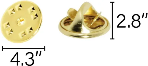 Vista 2 de Insignia de embrague de latón embragues embragues de repuesto (oro, 50 piezas)