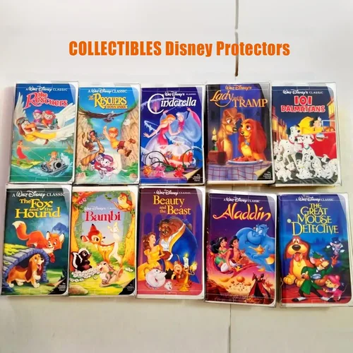 Vista 6 de Funda de almacenamiento VHS, contenedor transparente de casete VHS - 10 paquetes