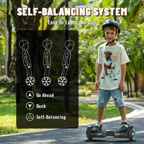 Vista 4 de SIMATE Patinete, altavoces Bluetooth y ruedas LED iluminadas, control por APP, motores duales de 250W, velocidad máxima de 8.5 mph y alcance máximo