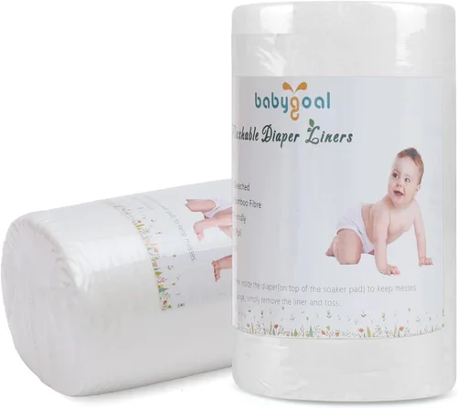 babygoal Forros de pañales de tela para bebé, 2 unidades, rayón de bambú para pañales de tela (200 hojas)