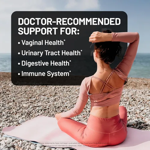 Vista 2 de NatureWise Probióticos para el cuidado de la mujer: 8 cepas, 6 mil millones de UFC con arándanos y manosa Cepas y probióticos más diversos por