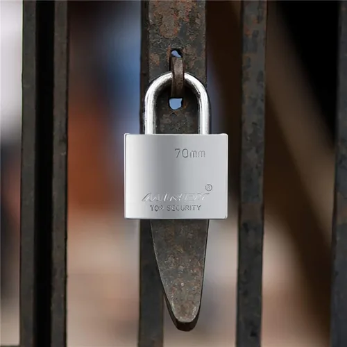 Vista 5 de 2.756 in Heavy Duty Lock Warehouse Candado con llave impermeable Candado de alta seguridad con 4 llaves