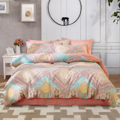 Vista 73 de SAPHREAS Juego de Funda de Edredón de Flores Rosas 2 piezas Algodón Estilo Jardín Campanilla Floral Ropa de Cama Juego de Funda de Edredón 100%
