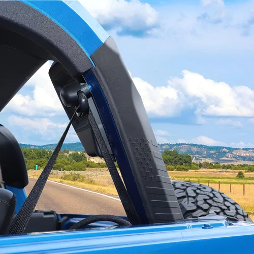 Vista 7 de RT-TCZ Cubierta de barra enrollable para Bronco, protector de pilar D compatible con Ford Bronco 2021 2022 2023 2 2 puertas, accesorios exteriores