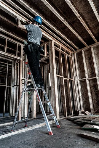 Vista 18 de 300 Libras deber calificación plataforma escalera Flip-N-Lite, 15273-001