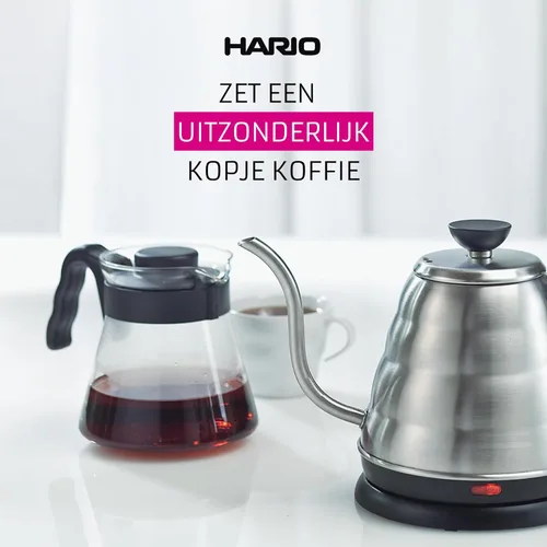 Vista 7 de Hario V60 Jarra de café de vidrio, 450ml, Negro