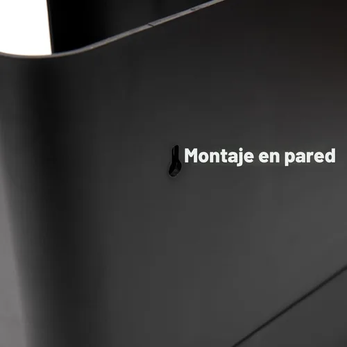 Vista 4 de Mind Reader "Flume" Organizador con 6 compartimientos para condimento y tazas, ninguno , Negro