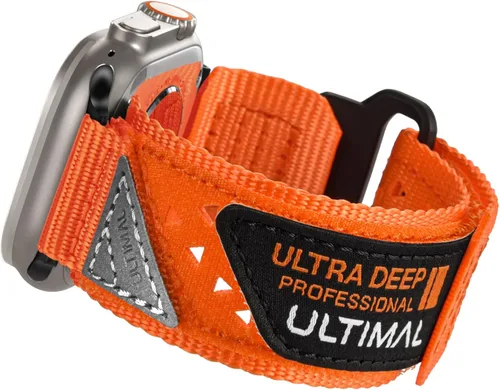 Vista 8 de ULTIMAL Correa Compatible con Apple Watch 49mm 45mm/44mm/42mm 41mm/40mm/38mm, Correa Deportiva de Nylon Resistente y Transpirable, Diseño Perforado