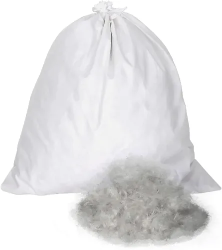 Vista 8 de East Coast Bedding Bulk Mezcla de Plumón de Ganso y Plumas 15/85 - Blanco - Relleno de Calidad Premium para Almohadas, Cama, Manta, Sofá, Almohada