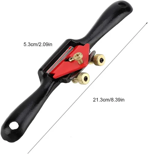 Vista 8 de Fdit 9 "/215 mm ajustable mano cepilladora radios afeitado manual herramienta de carpintería herramienta de mano