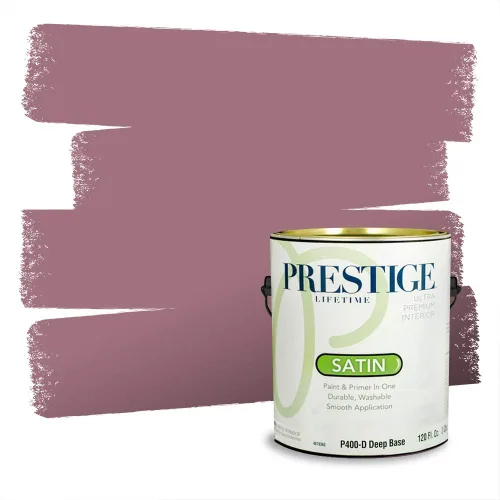 Vista 144 de Prestige Paints Pintura exterior e imprimación en uno, 1 galón, plano, coincidencia comparable de Valspar* Amber Rose*