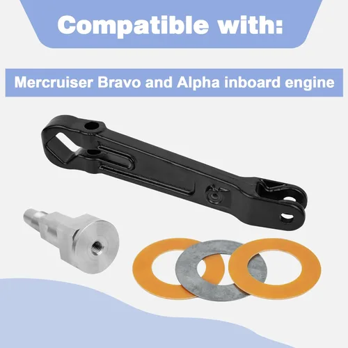 Vista 2 de CULMKARI Kit de eje del brazo de dirección del cardán superior compatible con MerCruiser Bravo y Alpha One Gen 2 OEM # 98230A1 866322A01 866718A01
