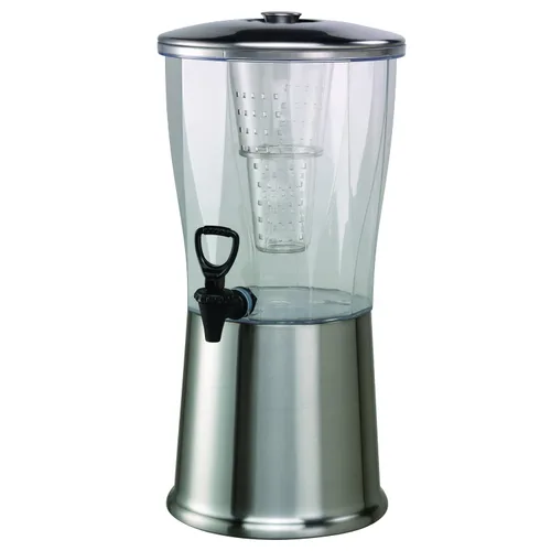 Service Ideas - CBDRT3SS - Despachador de bebidas, sin BPA, de acero inoxidable, redondo, 3 gal.