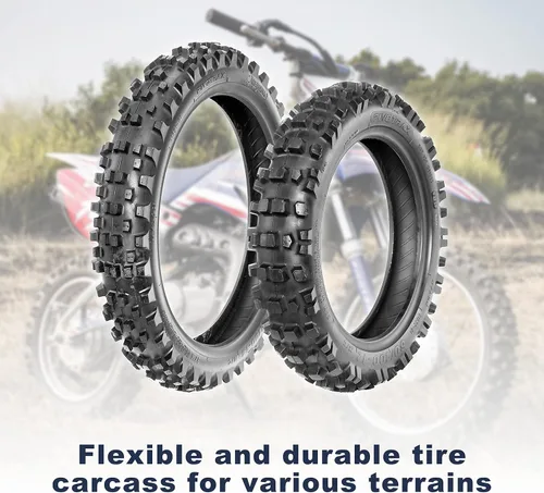 Vista 2 de PIVOTRAX Neumático Mini Dirt Bike - Tamaño: 60/100-12, Tipo de neumático: Offroad, Aplicación de neumáticos: Intermedio, Capacidad de carga: 50
