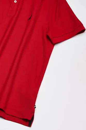 Vista 3 de Nautica playera polo clásica de mangas cortas color sólido para hombre