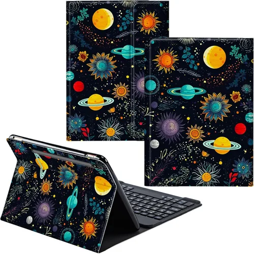 Vista 120 de Para Samsung Galaxy Tab S6 Lite Funda 2022/2020 Teclado Inalámbrico Desmontable Y Cubierta De Soporte De Cuero PU Funda Protectora Para Samsung
