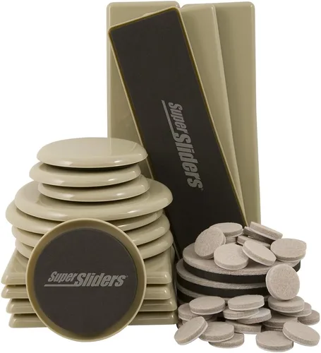 Vista 8 de Deslizadores de muebles reutilizables para superficies tapizadas, 4702995N